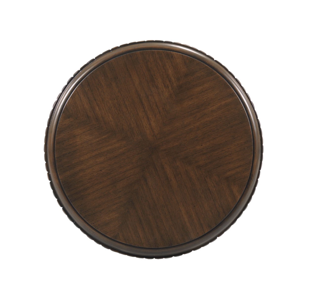 Rattan Drum Table - full pic 