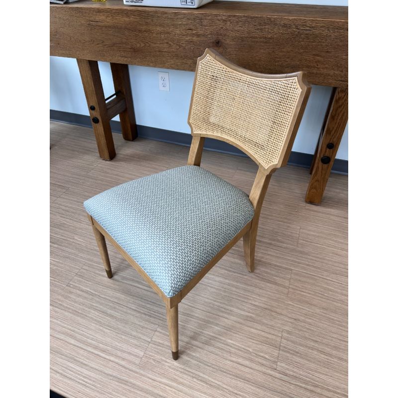 Powers Cane Side Chair: COM1 TK Morse Mint