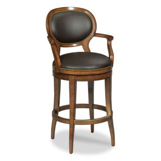Oval Back Swivel Bar Stool