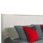 Torrance Bed, KING  #68 Alabaster Finish with Nickel Trim - thumbnail  