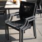 Bellevue Outdoor Stackable Arm Chair - thumbnail