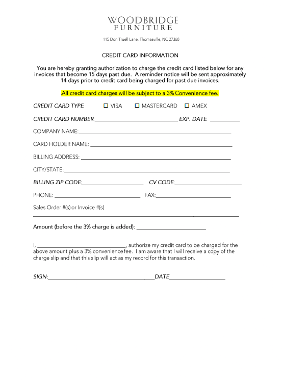 Credit Card Authorization